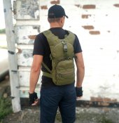 Тактический (городской) рюкзак под гидратор с системой M.O.L.L.E олива