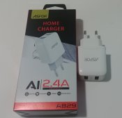 Мережевий зарядний пристрій Aspor A829 (2USB/2.4A), білий