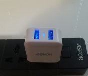 Мережевий зарядний пристрій Aspor A829 (2USB/2.4A), білий