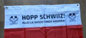 Флаг Швейцарии Hoop Schwiiz, на люверсах, 2017 г, размер 90 х 116 см