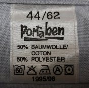 Рубашка армейская Portaben, парадная, размер 44/62, склад 1996 г, армия ВС Швейцарии