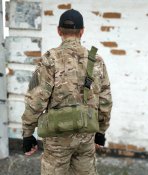 Тактическая сумка подсумок с ремнем на плечо на 5 литров (Олива)