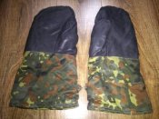 Рукавицы зимние на меху в камуфляже Flecktarn (флектарн) со вставками кожи армии Бундесвер. р.10 №4