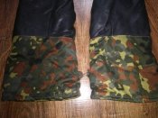 Рукавицы зимние на меху в камуфляже Flecktarn (флектарн) со вставками кожи армии Бундесвер. р.10 №4