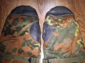 Рукавицы зимние на меху в камуфляже Flecktarn (флектарн) со вставками кожи армии Бундесвер. р.10 №4