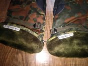 Рукавицы зимние на меху в камуфляже Flecktarn (флектарн) со вставками кожи армии Бундесвер. р.10 №4