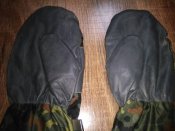 Рукавицы зимние на меху в камуфляже Flecktarn (флектарн) со вставками кожи армии Бундесвер. р.9 №9