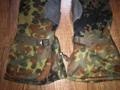 Рукавицы зимние на меху в камуфляже Flecktarn (флектарн) со вставками кожи армии Бундесвер. р.9 №9