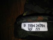 Рукавицы зимние на меху в камуфляже Flecktarn (флектарн) со вставками кожи армии Бундесвер. р.9 №9