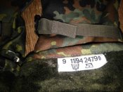 Рукавицы зимние на меху в камуфляже Flecktarn (флектарн) со вставками кожи армии Бундесвер. р.9 №9