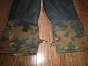Рукавицы зимние на меху в камуфляже Flecktarn (флектарн) со вставками кожи армии Бундесвер. р.7 №11