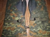 Рукавицы зимние на меху в камуфляже Flecktarn (флектарн) со вставками кожи армии Бундесвер. р.7 №11
