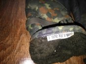 Рукавицы зимние на меху в камуфляже Flecktarn (флектарн) со вставками кожи армии Бундесвер. р.7 №11