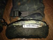 Рукавицы зимние на меху в камуфляже Flecktarn (флектарн) со вставками кожи армии Бундесвер. р.7 №11