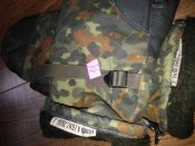 Рукавицы зимние на меху в камуфляже Flecktarn (флектарн) со вставками кожи армии Бундесвер. р.7 №11