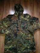Новая камуфляжная парка Flecktarn армии Bundeswehr - Gr.14 185-195/105. Куртка с капюшоном флектарн