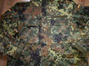 Новая камуфляжная парка Flecktarn армии Bundeswehr - Gr.14 185-195/105. Куртка с капюшоном флектарн