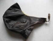 Лётный зимний кожаный шлем Люфтваффе Luftwaffe Kopfhaube