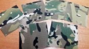 Набір латок для ремонту камуфляжа "Мультікам" (Multicam), ріп-стоп, 10 х 10 см (6 од)
