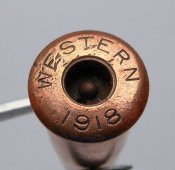 Клеймо "Western 1918" винтовочного патрона 8x50R Lebel