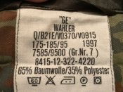 Китель ВС Германии, Flecktarn, GR 7