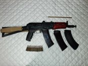 CYMA CM.045A переделан под ММГ АКС-74У + магазин, ремень, ммг патроны