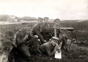 Немецкие солдаты ПМВ с пулемётом Максим.