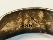 Кольцо ( серебро 835 ) с немецких позиций