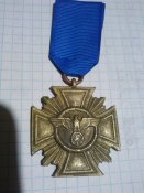 Медаль 25 лет выслуги в III Рейхе (Латунь, тяжелая)