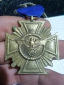 Медаль 25 лет выслуги в III Рейхе (Латунь, тяжелая)
