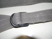 ремінь поясний текстильний сірого кольору.повна довжина 107см.