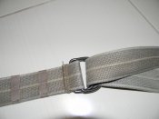 ремінь поясний текстильний сірого кольору.повна довжина 110см.