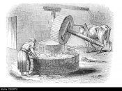 fine-lime-grinding-mill-at-cairo-workshop-cow-wheel-milling-grind-C8GRTX.jpg