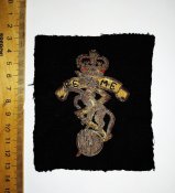 Нашивка, шеврон нарукавный армии Англии, "Корпус королевских инженеров-электриков"