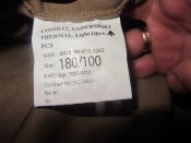Новый флис British Army "Combat undershirt thermal" 180/100 (light olive)
