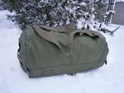Рюкзак-баул 60 л, тканина Оксфорд 600D, олива, горизонтальна загрузка.