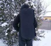 Рюкзак-баул 60 л, тканина Оксфорд 600D, чорний, горизонтальна загрузка.