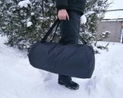 Рюкзак-баул 60 л, тканина Оксфорд 600D, чорний, горизонтальна загрузка.