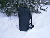 Рюкзак-баул 60 л, тканина Оксфорд 600D, чорний, горизонтальна загрузка.