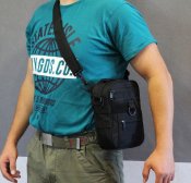 Сумка тактическая, для скрытого ношения пистолета - Черный