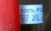 Флаг Швейцария с лозунгом, однослойный, склад, размер 100 х 100 см