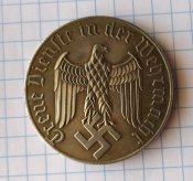 4года в Вермахте.штамп, медный сплав.