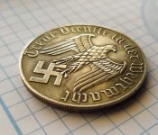 4года в Вермахте.штамп, медный сплав.