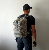 Тактический (городской) рюкзак на 25 литров с системой M.O.L.L.E пиксель