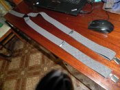 Подтяжки новые цвет серый Y-образные(За Вашу цену старт с 1-й гривны)