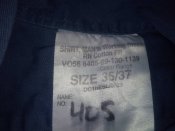 Рубашка рабочая тех.службы (Великобритания) - Shirt Man's Working Dress, р.35/37 №2