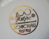 Тарелка = 100 jahre /лет/ betriebsgemeinschaft Schichau - предприятию Шихау 1937 г Германия - рейх