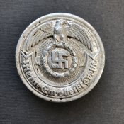 Офицерская пряга СС - Копаная пряга SS алюминий - сохран