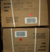 MRE, американские сухпайки , 2 ящика