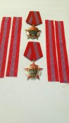 Новые муаровые ленты к ордену "Октябрьской революции". Есть количество. (1 шт.)